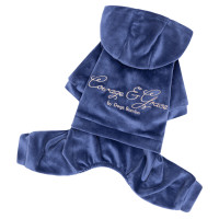 Костюм велюровий Кураж синій для собак Dogs Bomba D-244