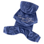 Костюм велюровый Кураж синий для собак Dogs Bomba D-244