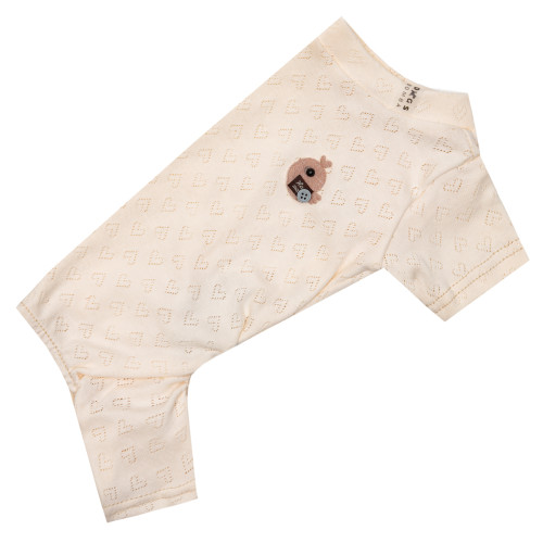 Костюм перфорированный пудровый для собак Dogs Bomba D-252