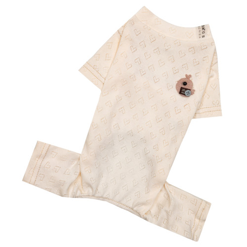 Костюм перфорированный пудровый для собак Dogs Bomba D-252