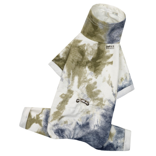 Костюм трикотажный тай-дай хаки для собак Dogs Bomba D-253