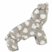 Махровий костюм для собак Dogs Bomba D-269 серця капучино - фото 2