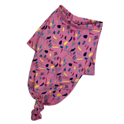 Футболка с узлом конфетти розовая для собак Dogs Bomba F-60