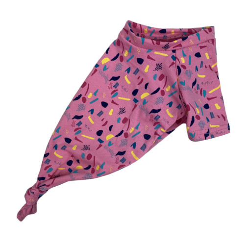 Футболка с узлом конфетти розовая для собак Dogs Bomba F-60