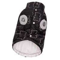 Жилет водовідштовхувальний Ведмедики чорний для собак Dogs Bomba G-133