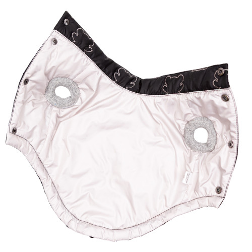 Жилет водоотталкивающий Мишки черный для собак Dogs Bomba G-133