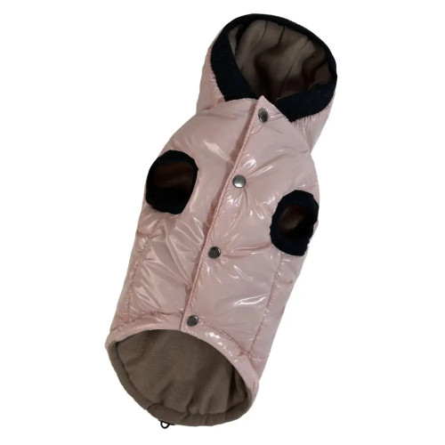 Розовый лакированный жилет для собак Dogs Bomba G-94