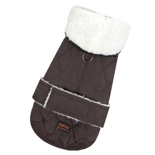 Жилет для собак на липучці шоколадного кольору GL-5  (осінь-зима)