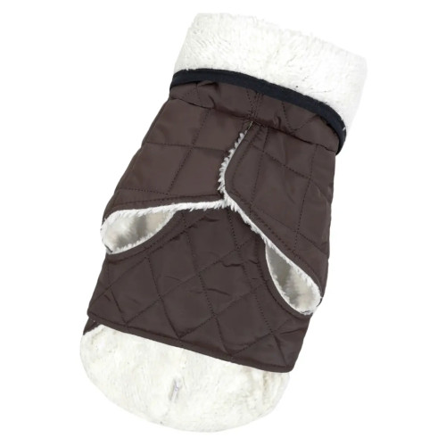 Жилет для собак на липучці шоколадного кольору GL-5  (осінь-зима)