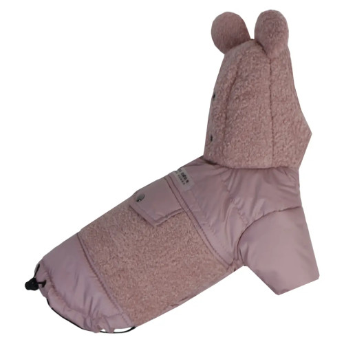 Куртка для собак Teddy пудрового кольору K-97