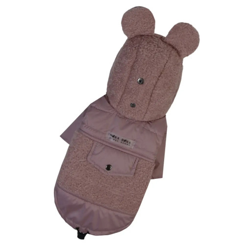 Куртка для собак Teddy пудрового кольору K-97