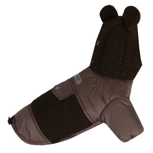Куртка для собак Teddy шоколадного кольору K-99
