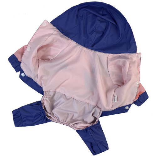 Дождевик с буквами розовый для собак Dogs Bomba M-103