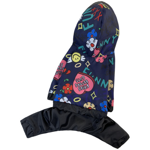 Дождевик Funny цветной для собак Dogs Bomba M-104