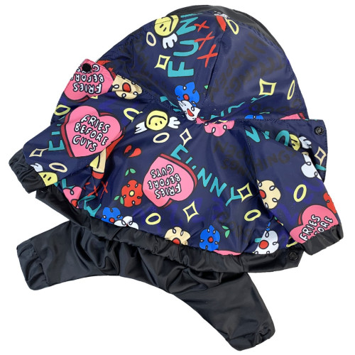 Дождевик Funny цветной для собак Dogs Bomba M-104