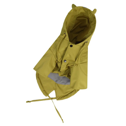 Дощовик парка для собак DB M-135 лаймового кольору