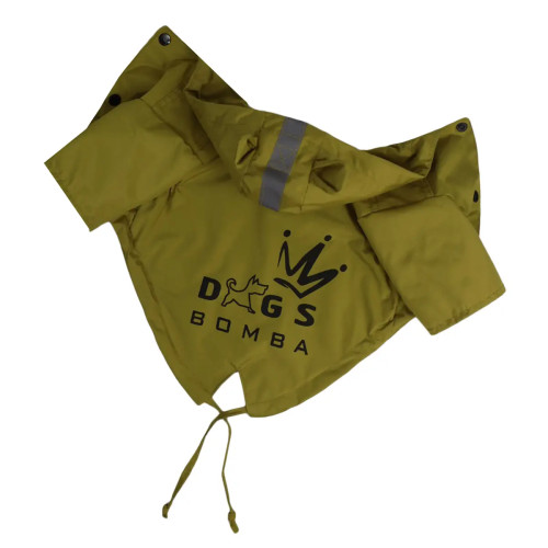 Дощовик парка для собак DB M-135 лаймового кольору