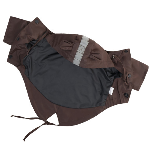 Дождевик парка шоколадный для собак Dogs Bomba M-137