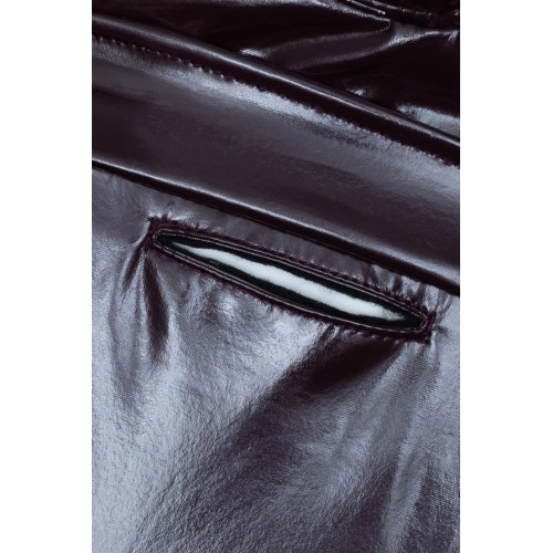 Дождевик Винил на флисе марсала для собак Dogs Bomba M-140