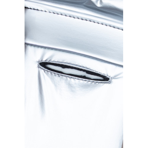 Дождевик Винил на флисе серебристый для собак Dogs Bomba M-141