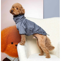 Дождевик-куртка на флисе графит для собак Dogs Bomba M-144