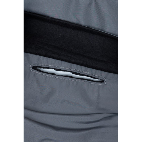 Дождевик-куртка на флисе графит для собак Dogs Bomba M-144