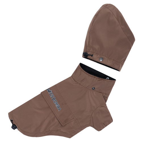 Дождевик-куртка на флисе карамель для собак Dogs Bomba M-145