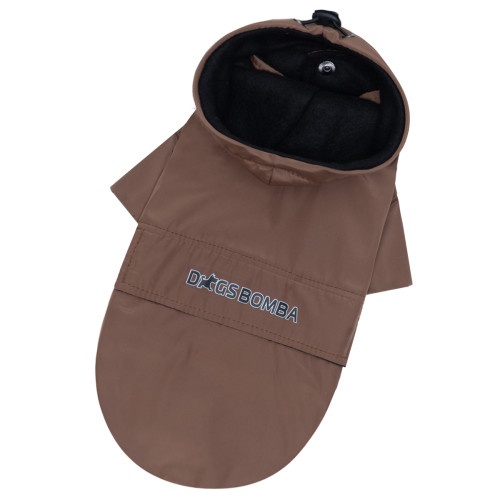 Дождевик-куртка на флисе карамель для собак Dogs Bomba M-145