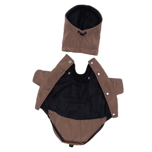 Дождевик-куртка на флисе карамель для собак Dogs Bomba M-145