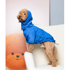 Дождевик-куртка на флисе синий для собак Dogs Bomba M-146