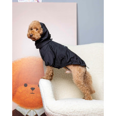 Дождевик-куртка на флисе черный для собак Dogs Bomba M-147