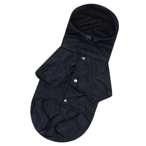 Дождевик-куртка на флисе черный для собак Dogs Bomba M-147