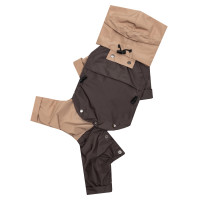 Дощовик-трансформер 3в1 шоколадно-бежевий для собак Dogs Bomba M-150