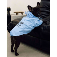 Дощовик парка DB сіро-блакитний для собак Dogs Bomba M-75