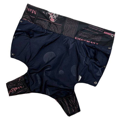 Дождевик со скрытым капюшоном газета розовый для собак Dogs Bomba M-97