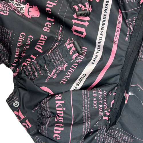 Дождевик со скрытым капюшоном газета розовый для собак Dogs Bomba M-97