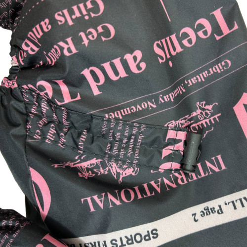 Дождевик со скрытым капюшоном газета розовый для собак Dogs Bomba M-97