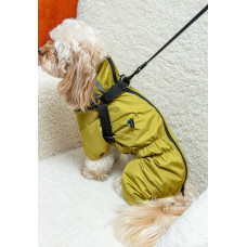 Дощовик зі шлеєю гірчичний для собак Dogs Bomba MS-12