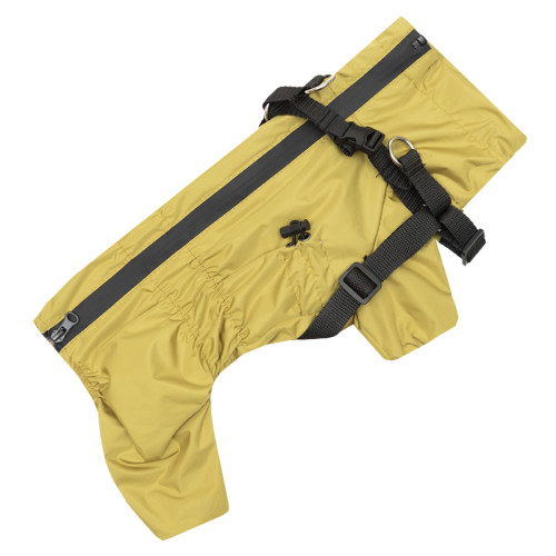 Дощовик зі шлеєю гірчичний для собак Dogs Bomba MS-12