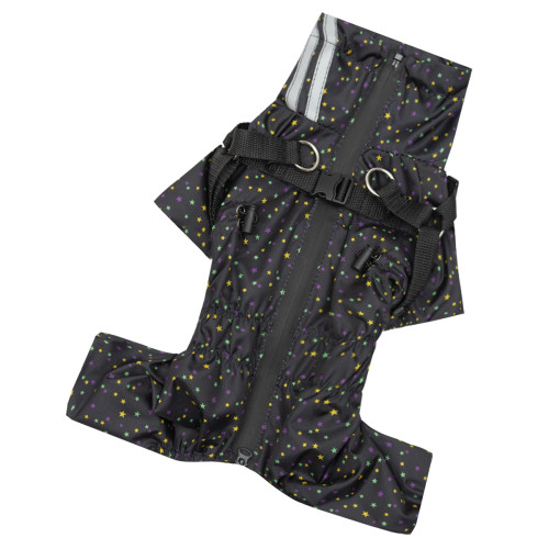 Дощовик зі шлеєю 2 в 1 з візерунком зірки для собак Dogs Bomba MS-13