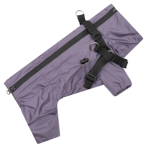 Дощовик зі шлеєю лавандовий для собак Dogs Bomba MS-15