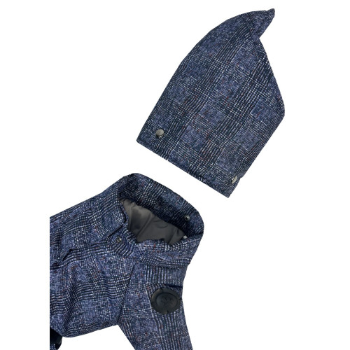 Зимний комбинезон с поясом клетчатый для собак Dogs Bomba R-58