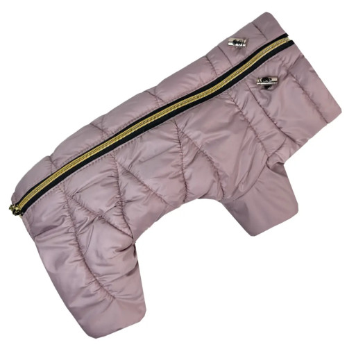 Зимовий комбінезон для собак Comfort пудра R-65