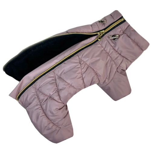 Зимовий комбінезон для собак Comfort пудра R-65