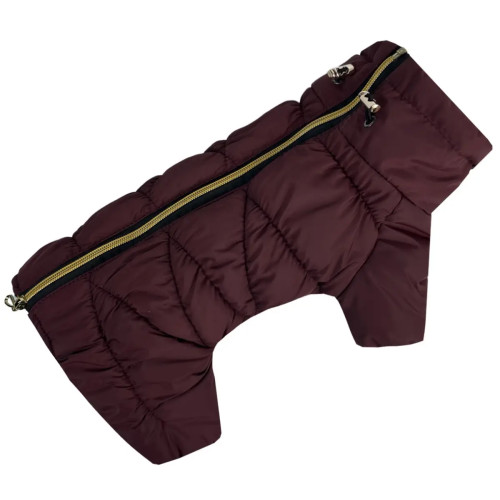 Зимовий комбінезон для собак Comfort NEW марсала R-67
