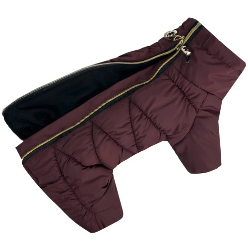 Зимовий комбінезон для собак Comfort NEW марсала R-67