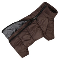 Зимовий комбінезон для такс шоколадного кольору RT-37