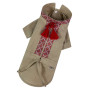 Вышиванка с кисточками бежевая для собак Dogs Bomba RUB-48