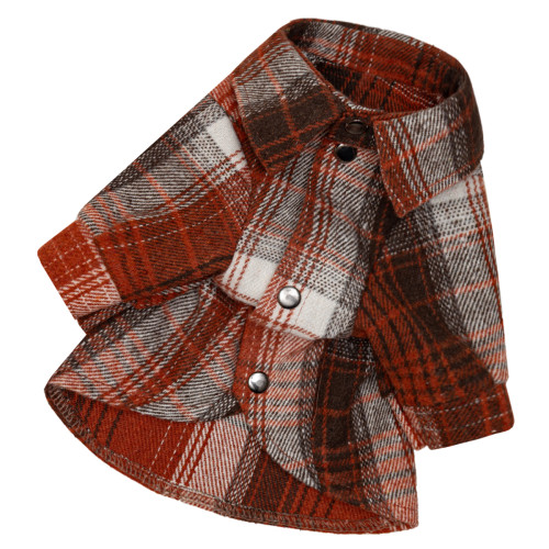 Сорочка картата теракотова для собак Dogs Bomba RUB-70