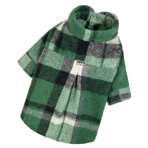 Рубашка клетчатая зеленая для собак Dogs Bomba RUB-52